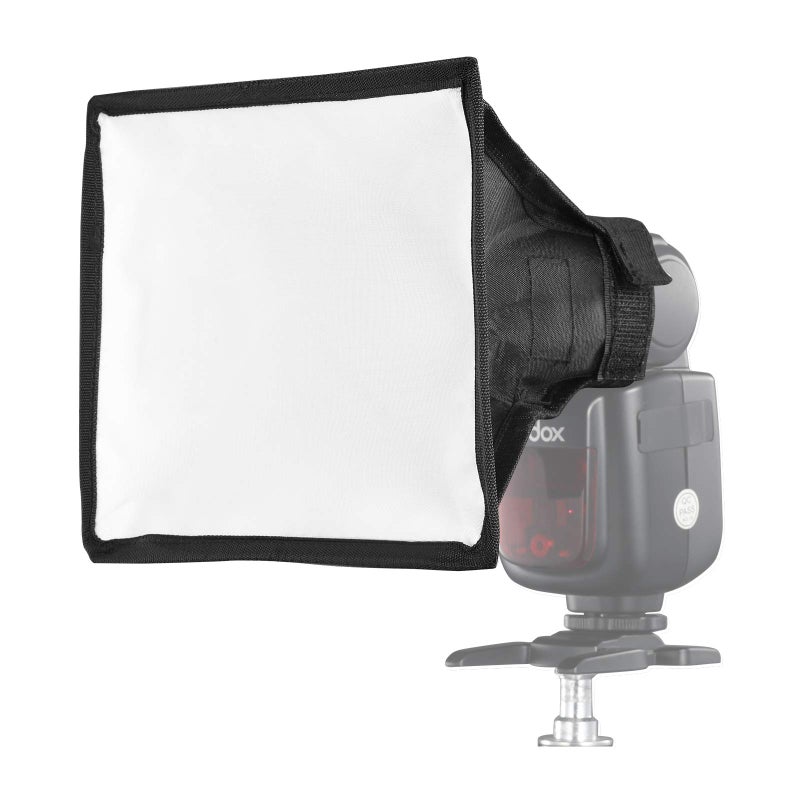 SUPON 6" x 7" Collapsible Mini Softbox â€“ Universal Flash Diffuser for Canon, Nikon, Sony, Neewer, Godox Speedlights, Includes Storage Pouch - Image 1